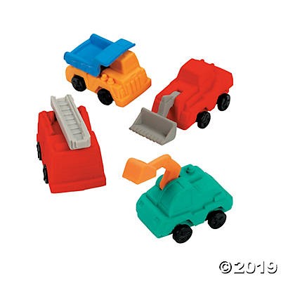 Construction Truck Erasers 1pc