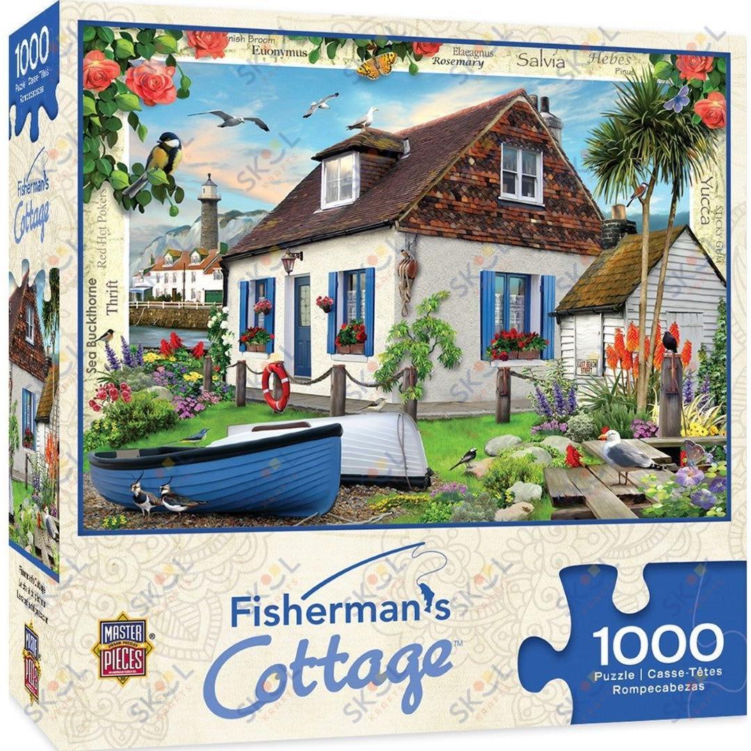 Flower Cottages Fishermans Cottage 1000 Piece Jigsaw Puzzle