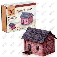 Mini Brick Construction Set - Tile Roof House