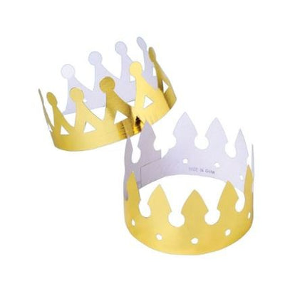 Gold Foil Crowns 12/pk