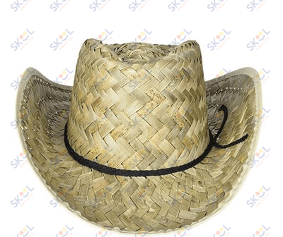 Straw Cowboy Hat Adult size 1pc