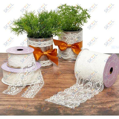 White Lace Ribbon 1-5/8"(42MM) X 10yds