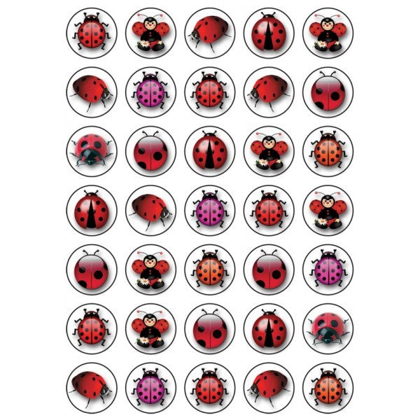 Lady Bug Stickers 10/sheets