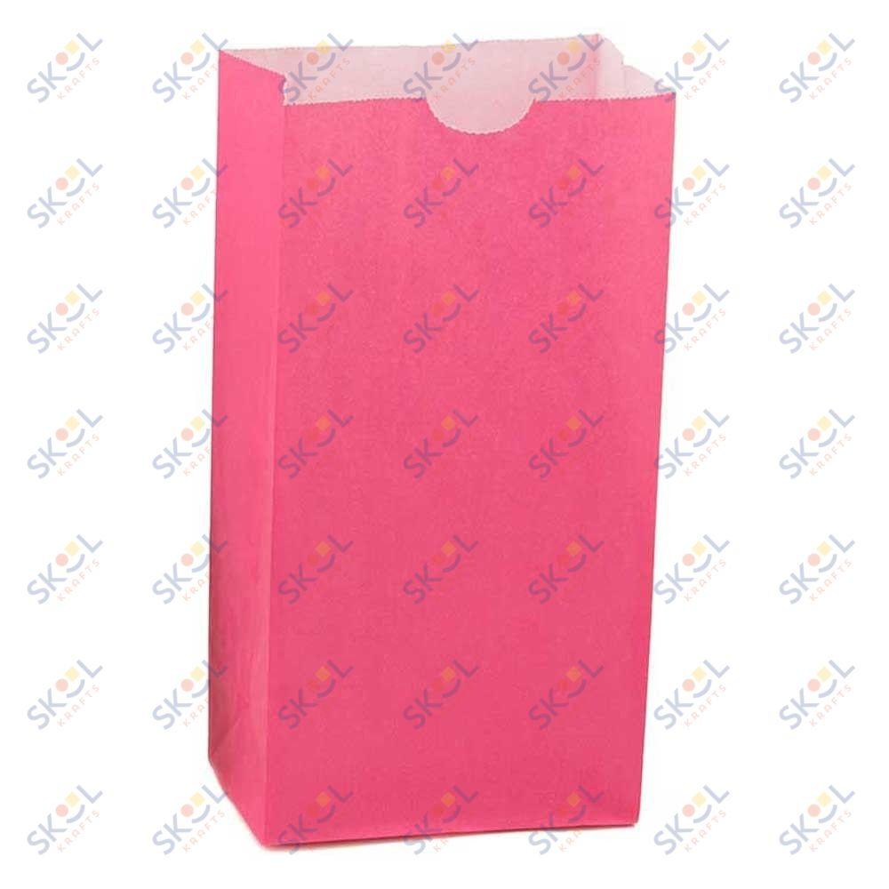 Craft Paper Bags (Small, Red, 100)