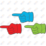 Pointing Hands Magnetic Accents 4" 16/pk