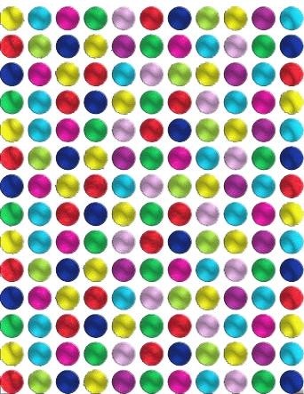 Metallic Assorted Dot Stickers 10 Sheets