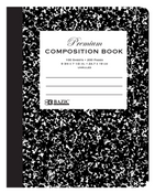 Black Composition Book Unruled 100 sheets