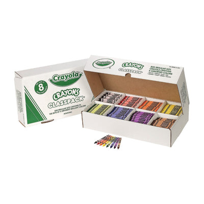 Crayola Standard Crayon Classpack 8 Assorted Colors 800/pk