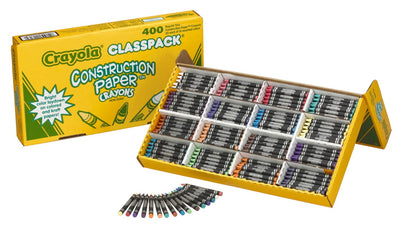 Crayola Construction Paper Crayon Classpack 16 Colors 400/pk