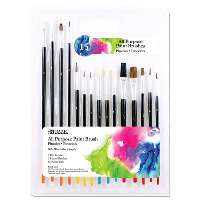 All Purpose Paint Brush (15/Pack)
