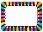 Colored Pencils Name Tags/Labels 3 1/2" x 2 1/2" 36/pk