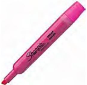 Sharpie Chisel Tip Highlighter (Pink, 12/pk)