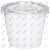 Clear Plastic Cups With Lids 5.5oz (24/pk)