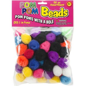 Pom Pom Beads Assorted colors