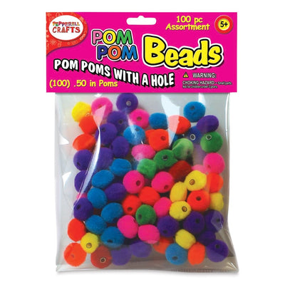 Pom Pom Beads Assorted colors