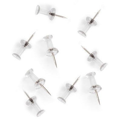Clear Transparent Push Pins 100/Pack