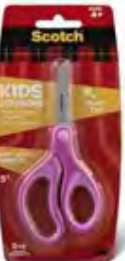 Scotch Kids Scissors, Soft Grip , Blunt, 5"