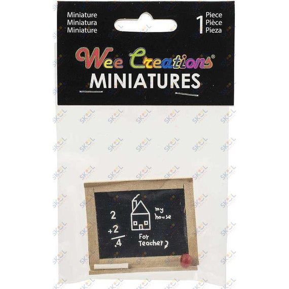 Miniature Mini Classroom Teacher Chalkboard 1.75" x 1.5"