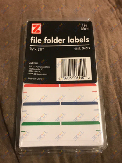 Self Adhesive File Folder Labels