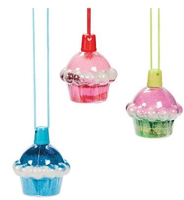 Cupcake Sand Art Bottle Necklaces 2oz 12/pk