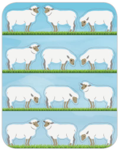 Sheep Die Cut Stickers 6 sheets