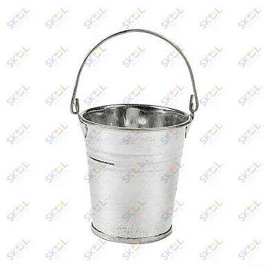 Mini Galvanized Metal Pails 12/pk  2" x 2 1/4"