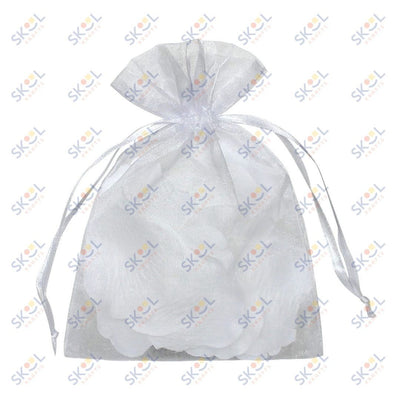 Organza Bags White 6" x 9" 6/pk