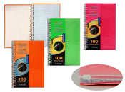 Plastic Zip Cover notebook, 5" x 8", 100 Sheets Ruled