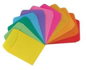 Assorted Library Pocket, Non-Adhesive 3.5