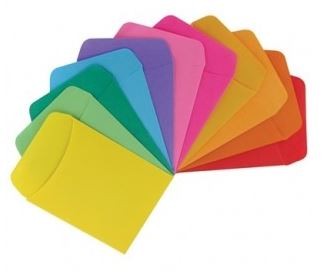 Assorted Library Pocket, Non-Adhesive 3.5" x 4.875" 30/pk