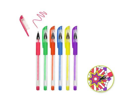Gel Pen Premium Neon Colors 6/pk