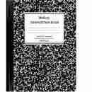 Black Composition Book College Ruled 100 Sheets