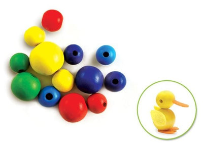 Asst Round Beads 13/pk 18mm-30mm Colored