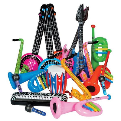 Rock Band Instrument Inflatables 24/pk