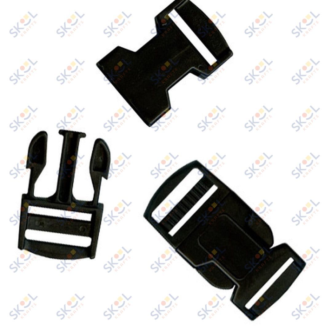 Para Cord Buckles 100  pcs(25mm) black