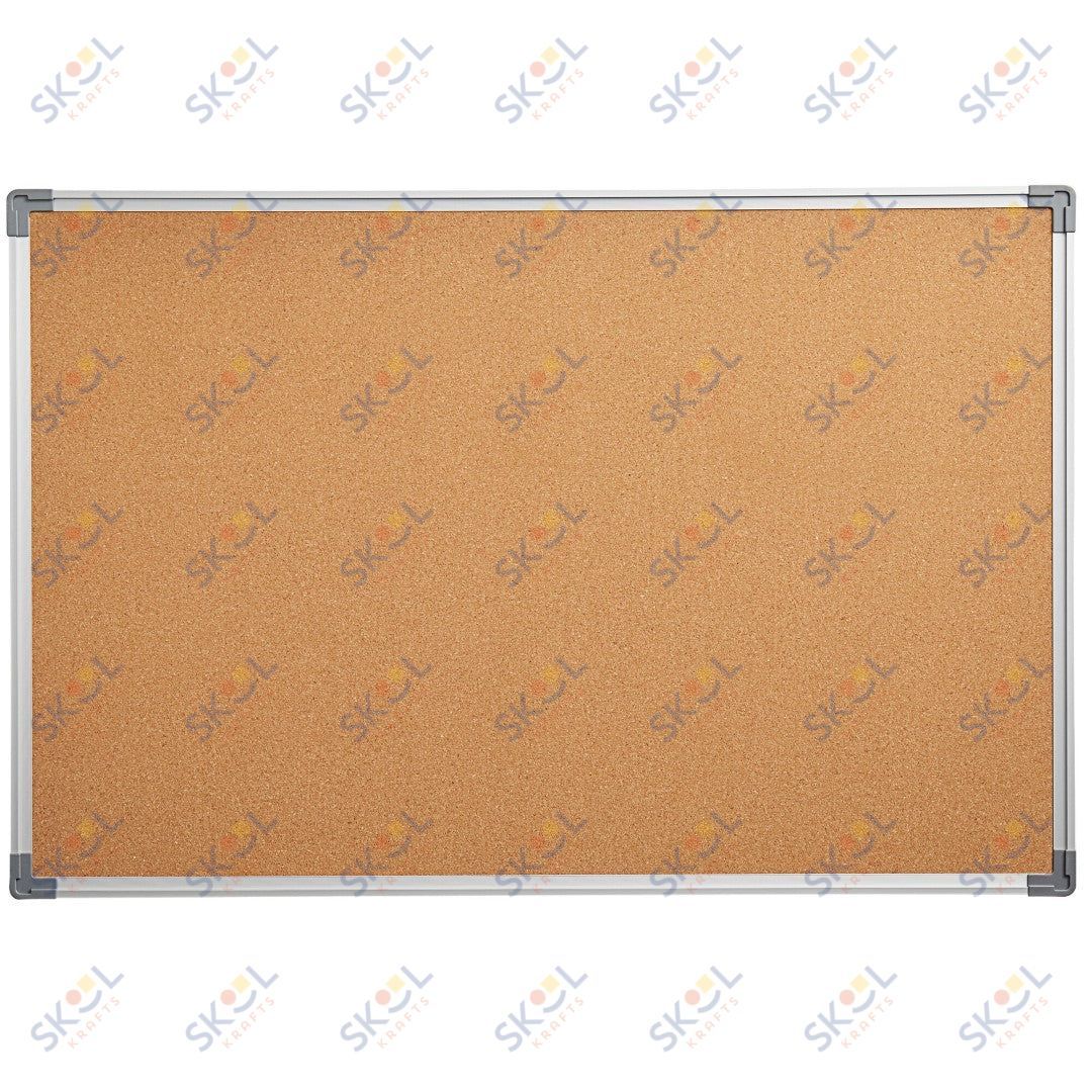 Wall-Mount Cork Board with Aluminum Frame 72" x 48"