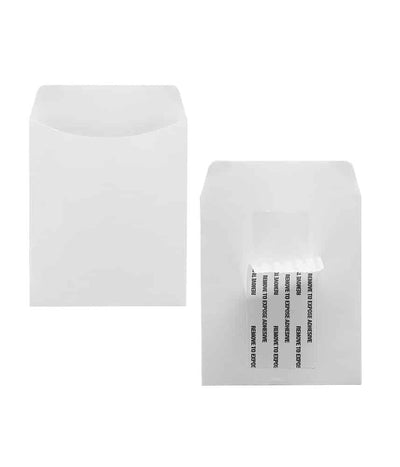 Library Pockets 3.5" x 4.875" Self Adhesive White 250/pk