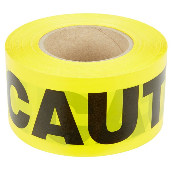 Yellow CAUTION Tape - 3" x 1000 ft.