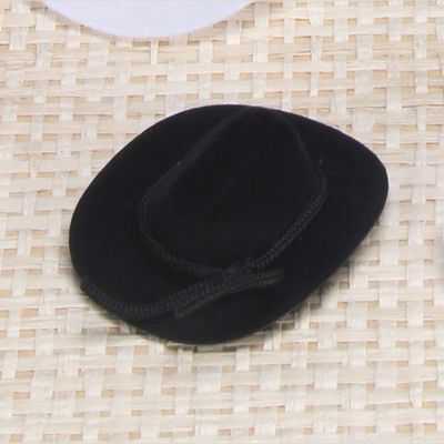 Mini Black Cowboy Hat 3" 12/pk