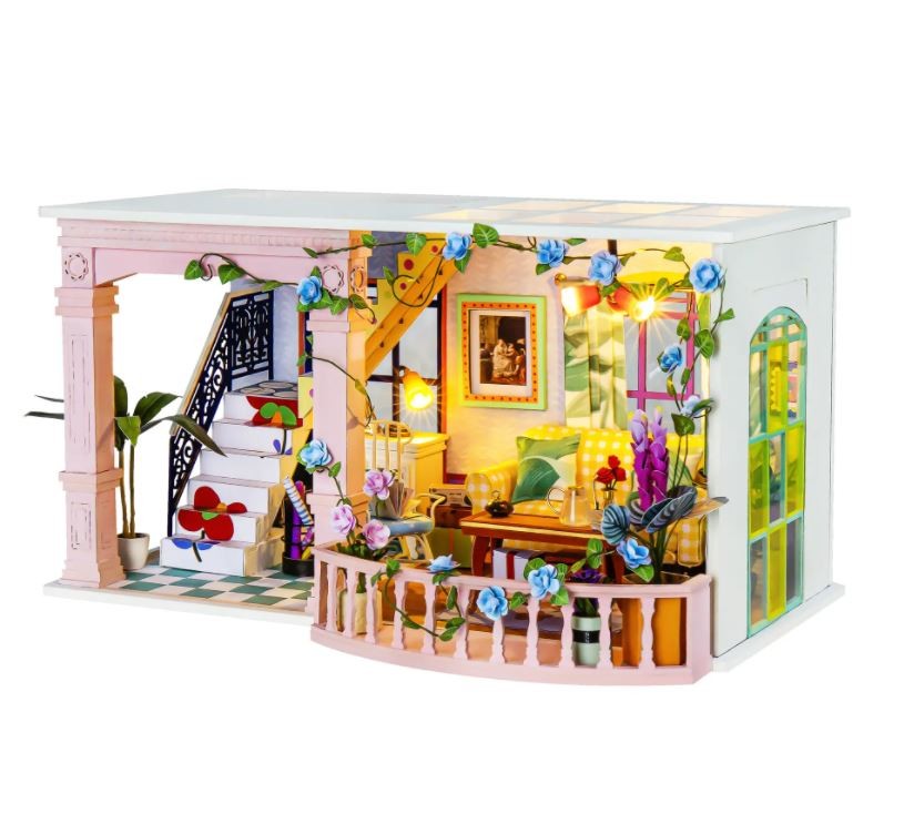 Sweet Patio DIY Miniature Dollhouse Kit
