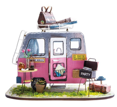 Happy Camper, DIY Miniature Dollhouse Kit