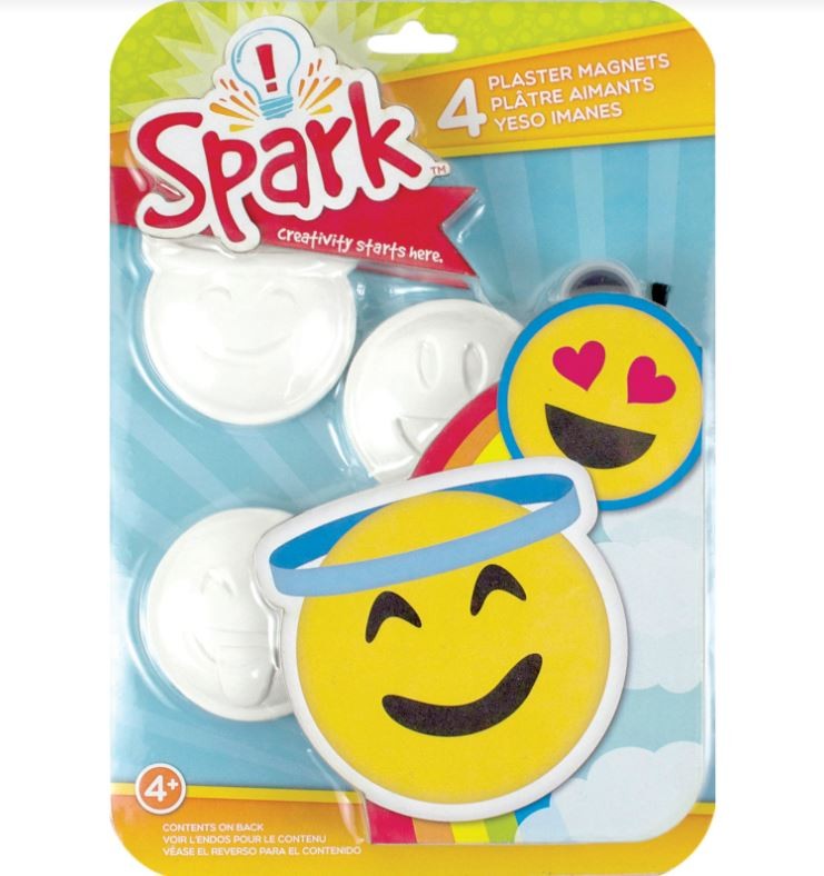 Plaster Magnets Happy Emoji