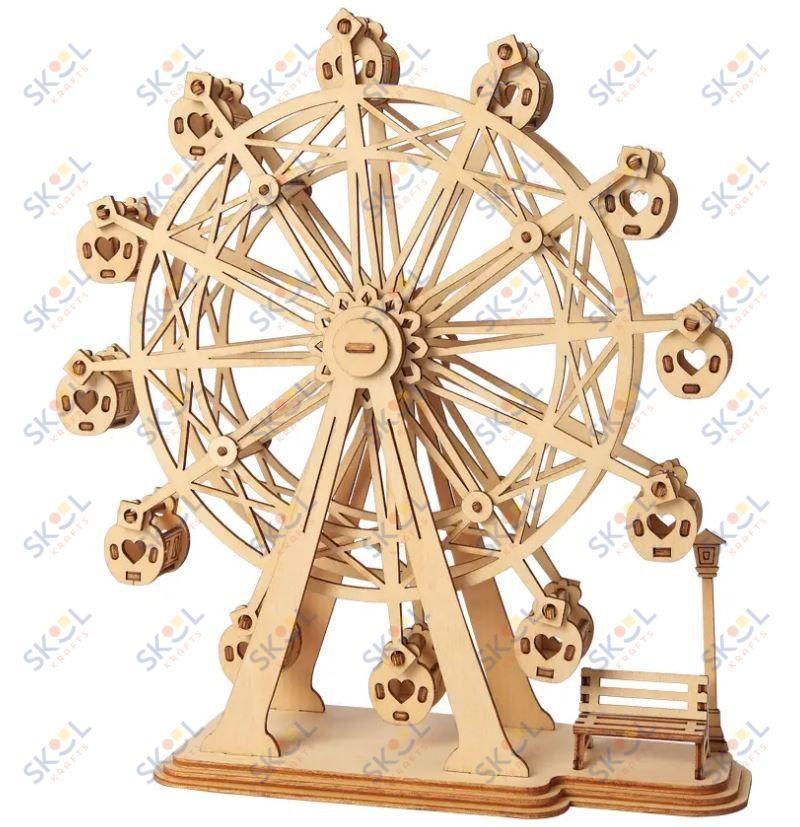 3D Wooden Puzzle Ferris Wheel