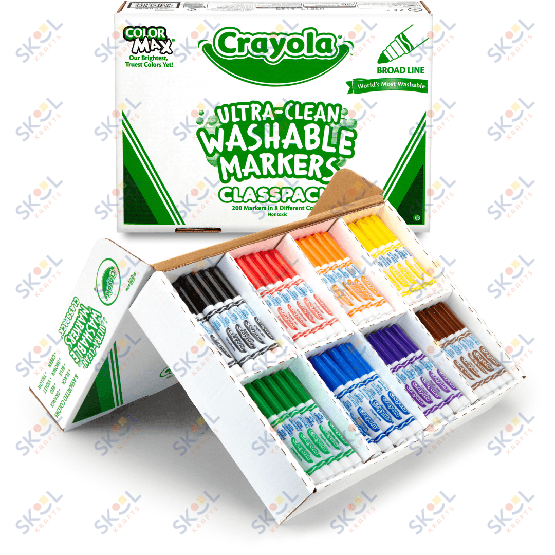 Washable Broad Line Marker Classpack 200/pk. 8 colors