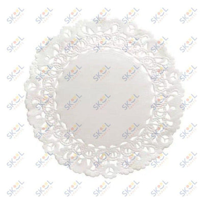 Round Paper Lace Doilies (White, 4", 100 Pack)