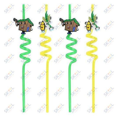 Sukkot themed wiggly straws