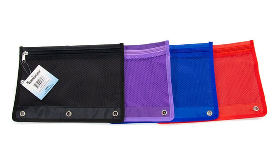 Binder Pencil Pouch With Mesh