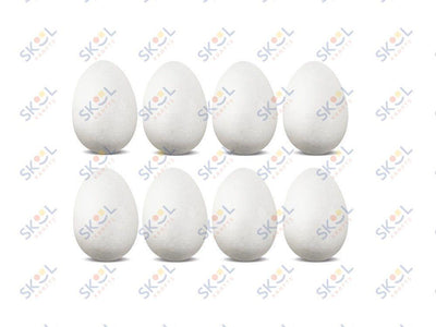 Polyfoam Eggs 2.2" x 1.6" 8/pk