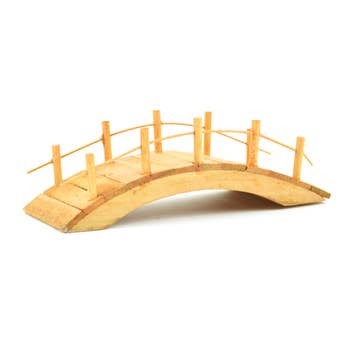 Mini garden wooden bridge 5.75x2x1.5"
