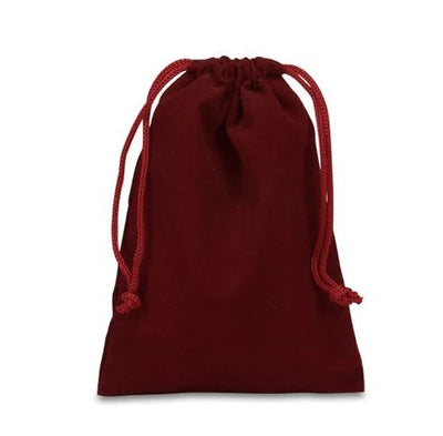 Mini Velvet Drawstring Bags Maroon 2" x 2 1/2" 25/pk